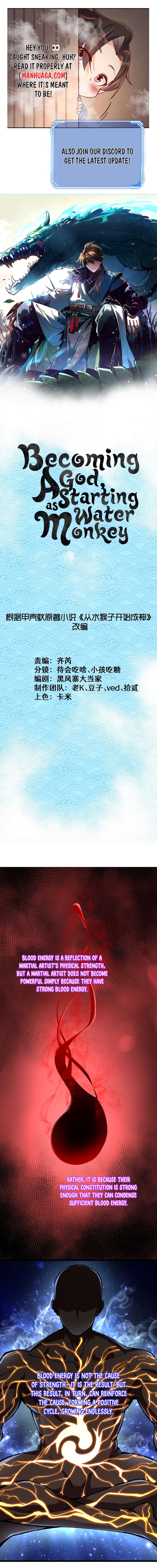 Becoming a God, Starting as water monkey Chapter 18 - Page 1