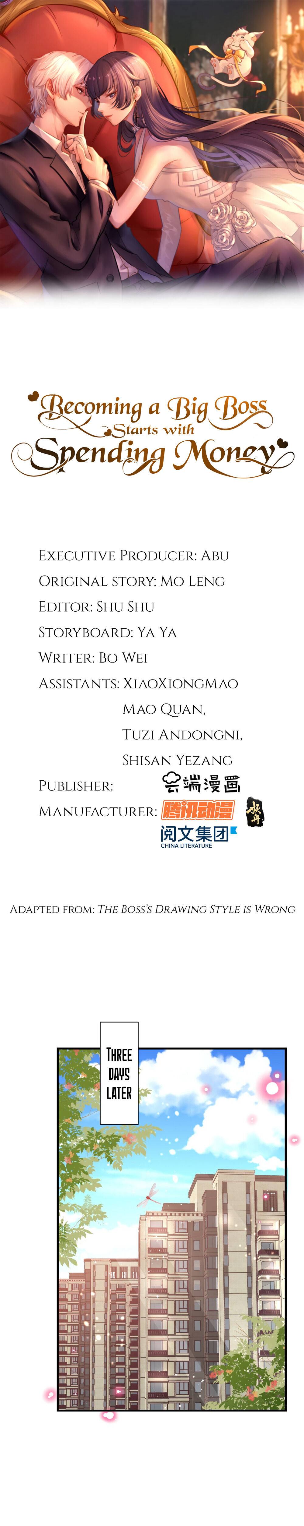 Becoming a Big Boss Starts with Spending Money Chapter 8 - Page 1