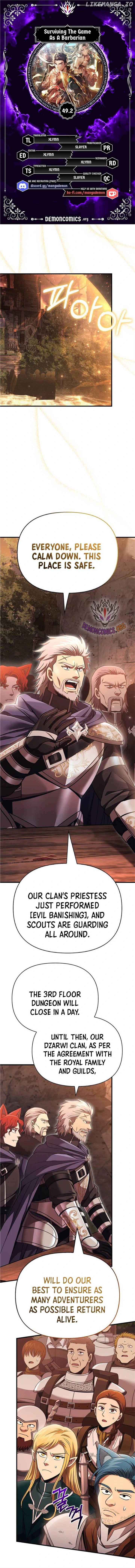 Surviving The Game as a Barbarian Chapter 49.2 - Page 1