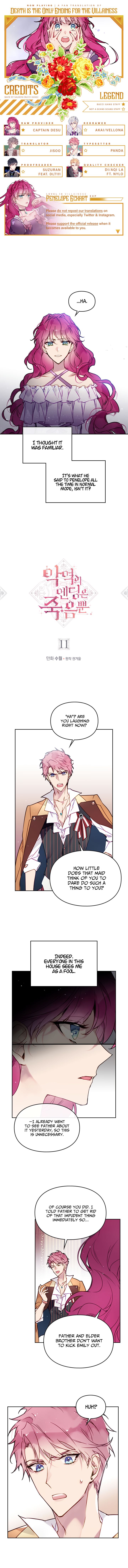 Death Is The Only Ending For The Villainess Chapter 11 - Page 1