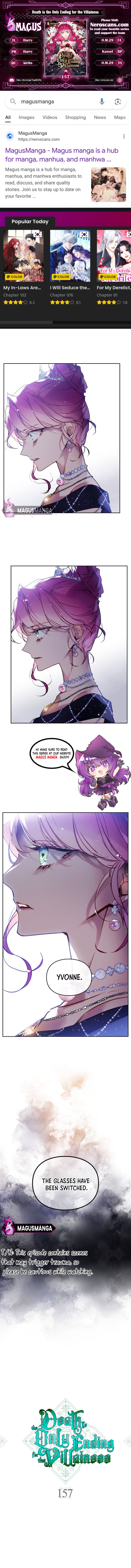 Death Is The Only Ending For The Villainess Chapter 157 - Page 1