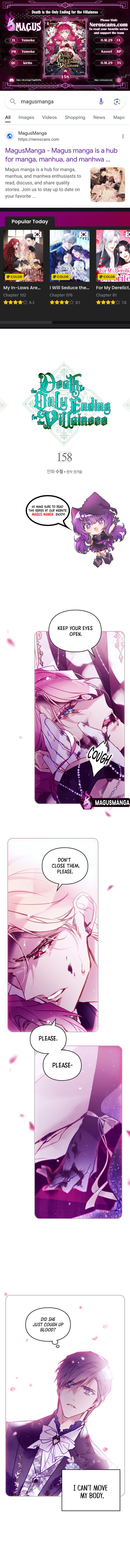 Death Is The Only Ending For The Villainess Chapter 158 - Page 1