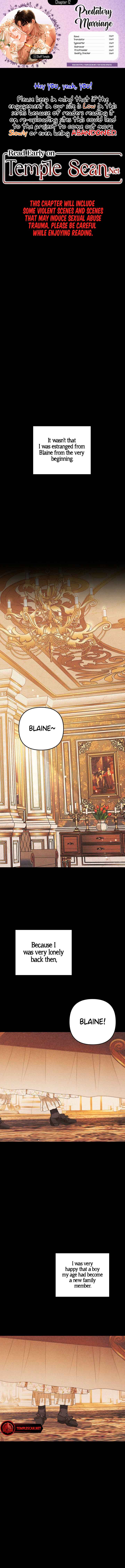 Predatory Marriage Chapter 12 - Page 1