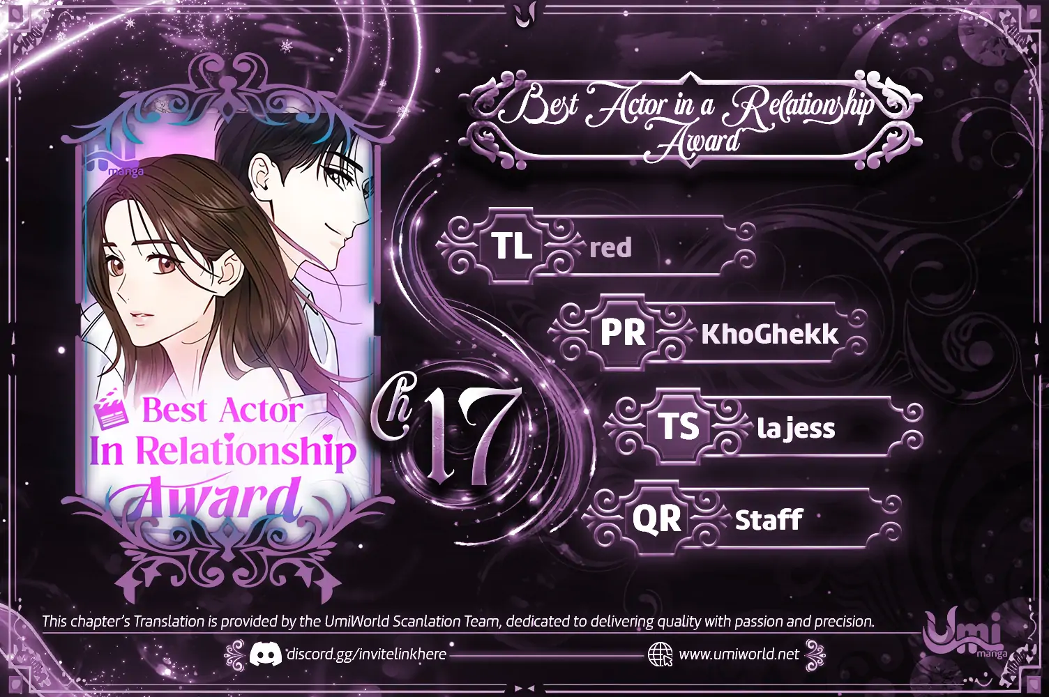 Best Actor in a Relationship Award Chapter 17 - Page 1