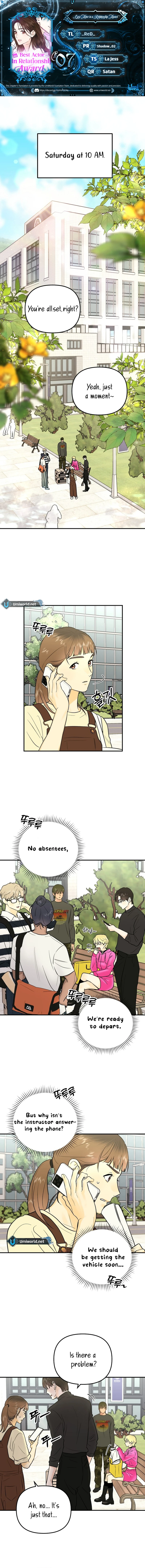 Best Actor in a Relationship Award Chapter 7 - Page 1