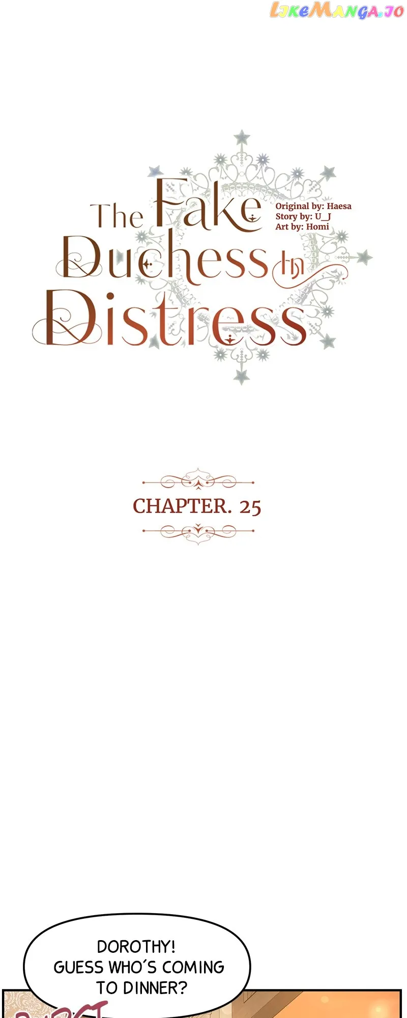 The Fake Duchess in Distresss Chapter 25 - Page 1