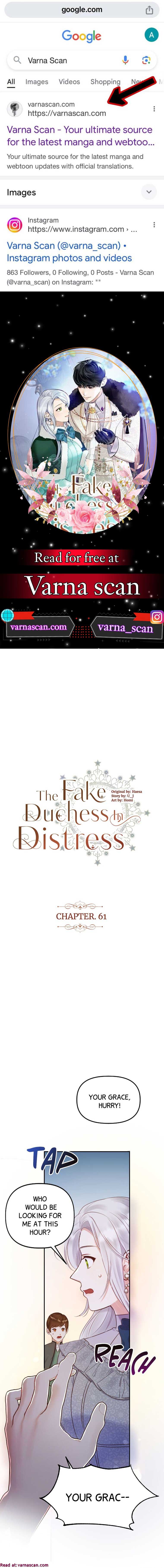 The Fake Duchess in Distresss Chapter 61 - Page 1