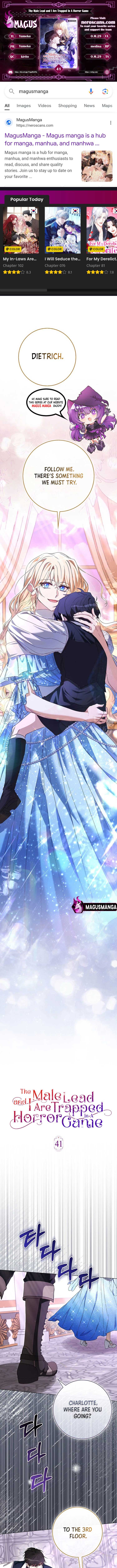 The Male Lead and I are Trapped in a Horror Game Chapter 41 - Page 1