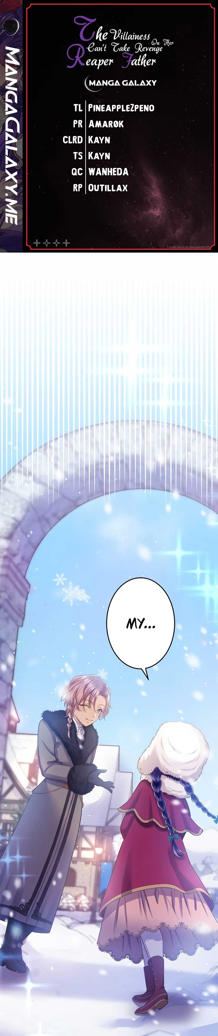 The Villainess Can’t Take Revenge on Her Reaper Father Chapter 12 - Page 1