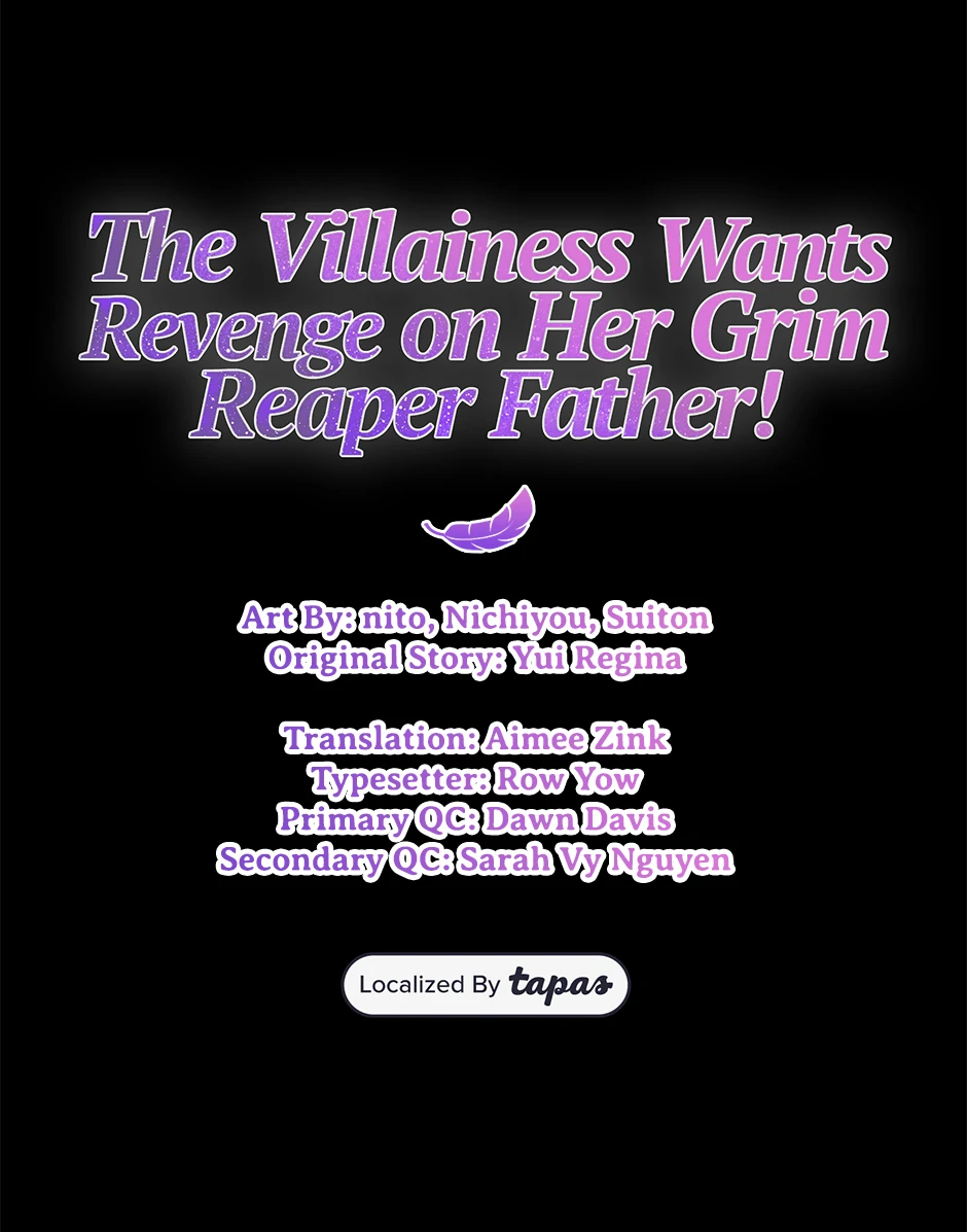 The Villainess Can’t Take Revenge on Her Reaper Father Chapter 27 - Page 1