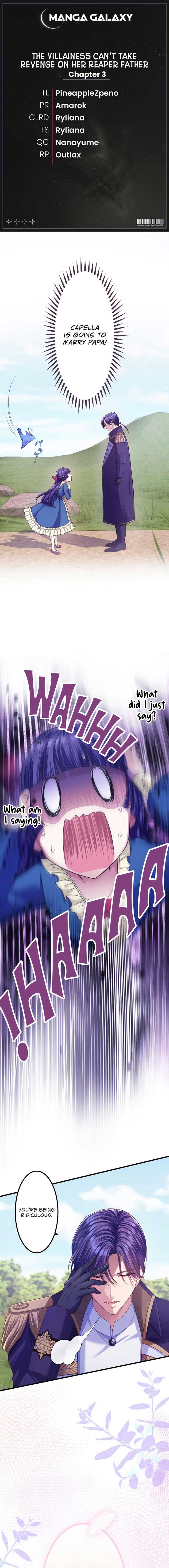 The Villainess Can’t Take Revenge on Her Reaper Father Chapter 3 - Page 1