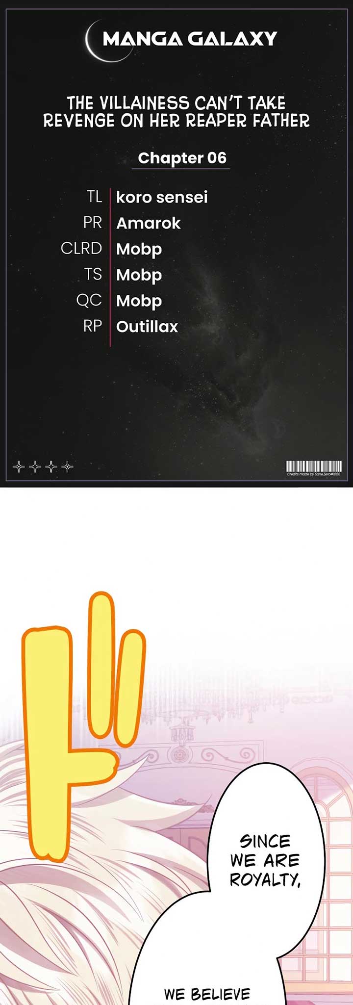 The Villainess Can’t Take Revenge on Her Reaper Father Chapter 6 - Page 1