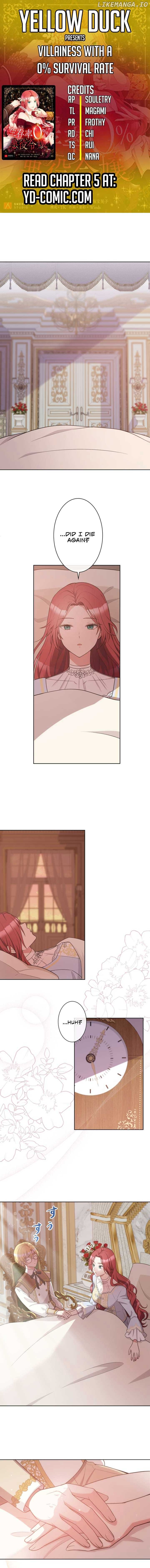 Villainess with a 0% Survival Rate Chapter 5 - Page 1