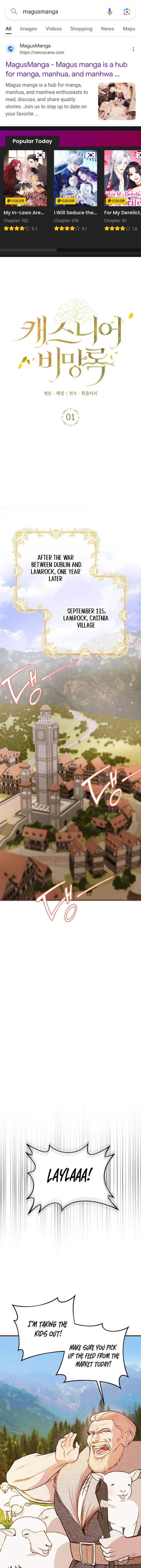 Cassnier’s Secret Memoirs Chapter 1 - Page 1