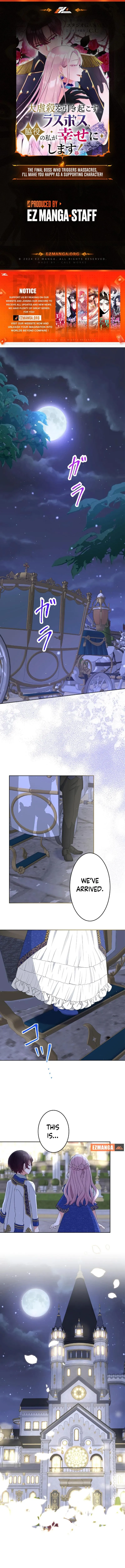 The Final Boss Who Triggers Massacres, I’ll Make You Happy as a Supporting Character! Chapter 9 - Page 1