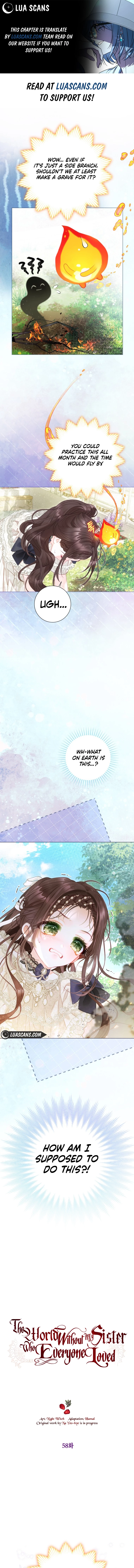 The World Without My Sister Who Everyone Loved Chapter 58 - Page 1